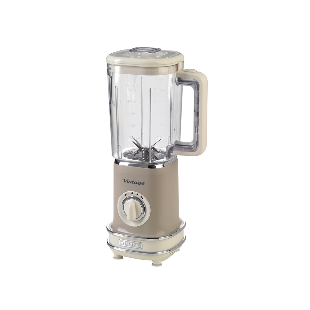 Ariete Vintage Blender 1.5L, Glass Jar, Beige 583/03