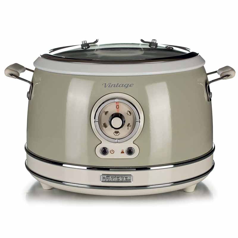 Ariete Vintage Rice & Slow Cooker, Steam Cooking, Beige 2904/03