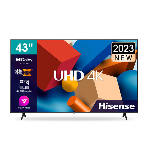 Hisense, 4K UHD DLED 43″ Smart Television - 43A62Ks