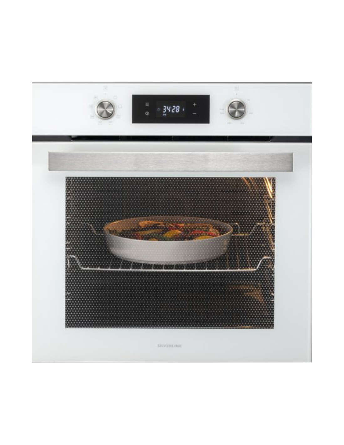 Silverline Built-in White Electric Oven 60cm - 6 Functions BO6502WHITE