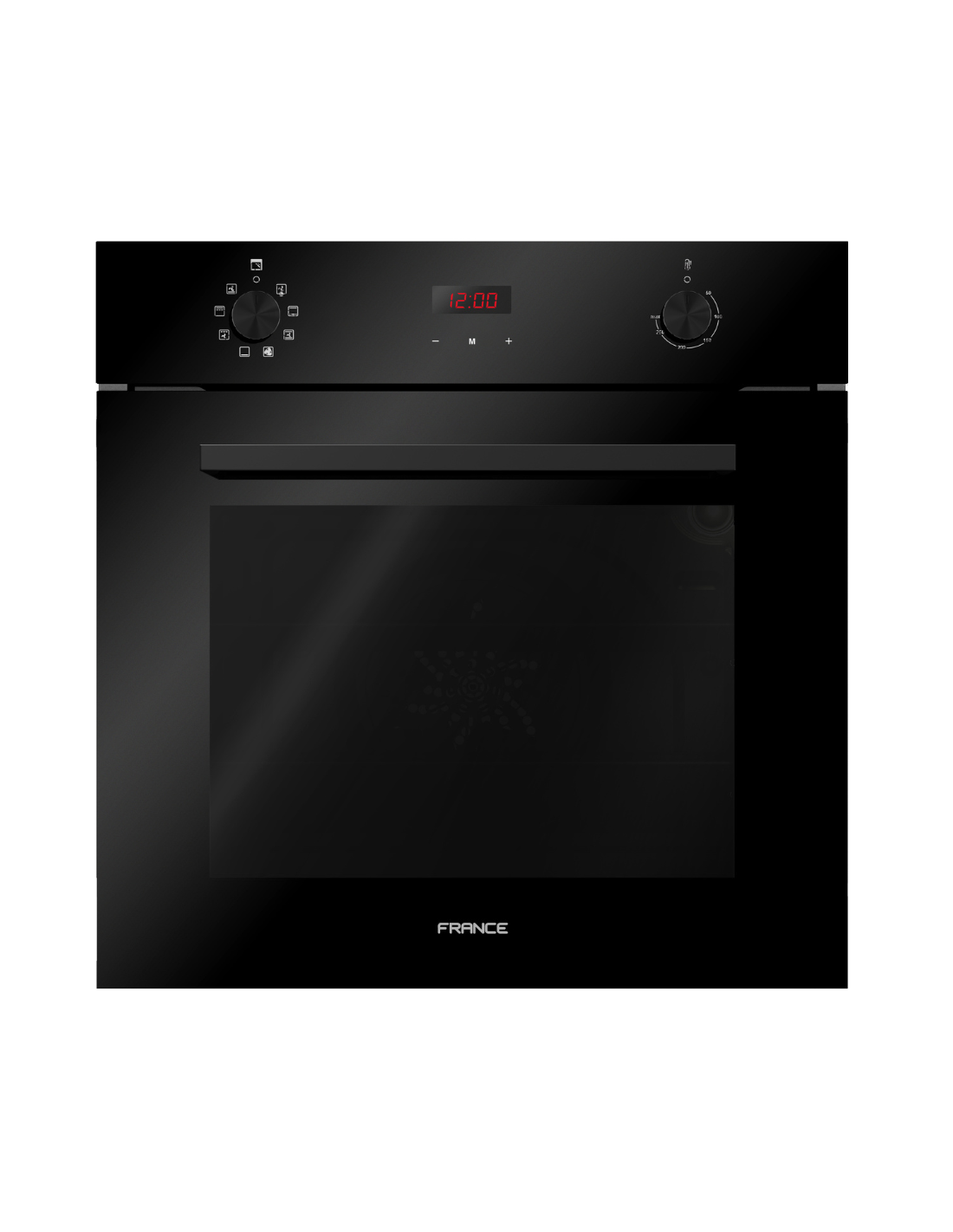 France Built-In Black Electric Oven 60cm - 8 Functions FEE60BLACK