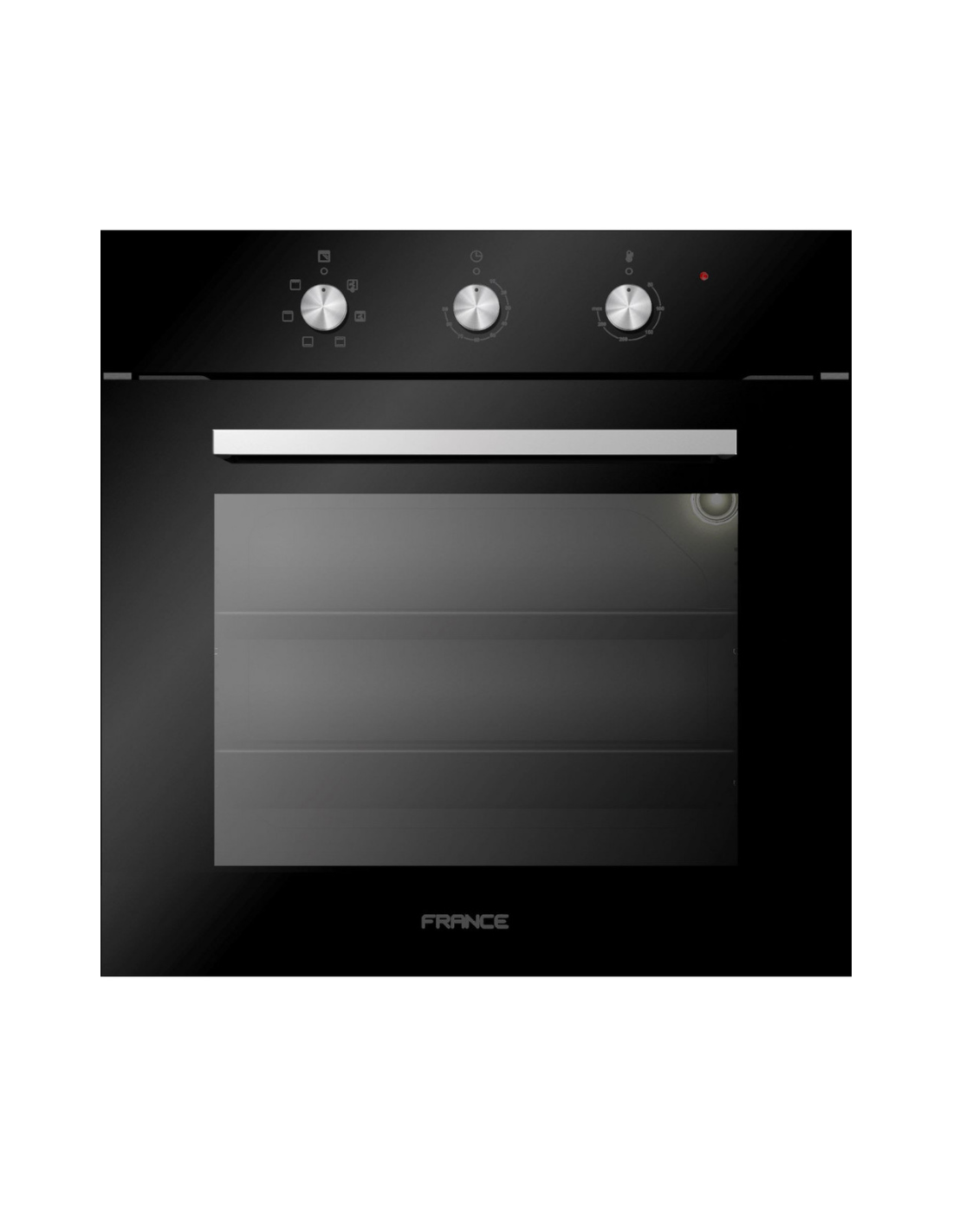 France Gaz Oven 60cm Black FGG60BFLAT