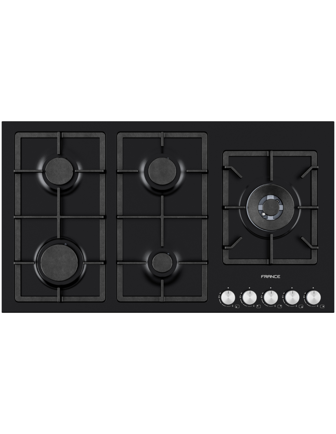 France Flat Hob Gaz Cooktop Black 90cm FQ9050RGL BLACK