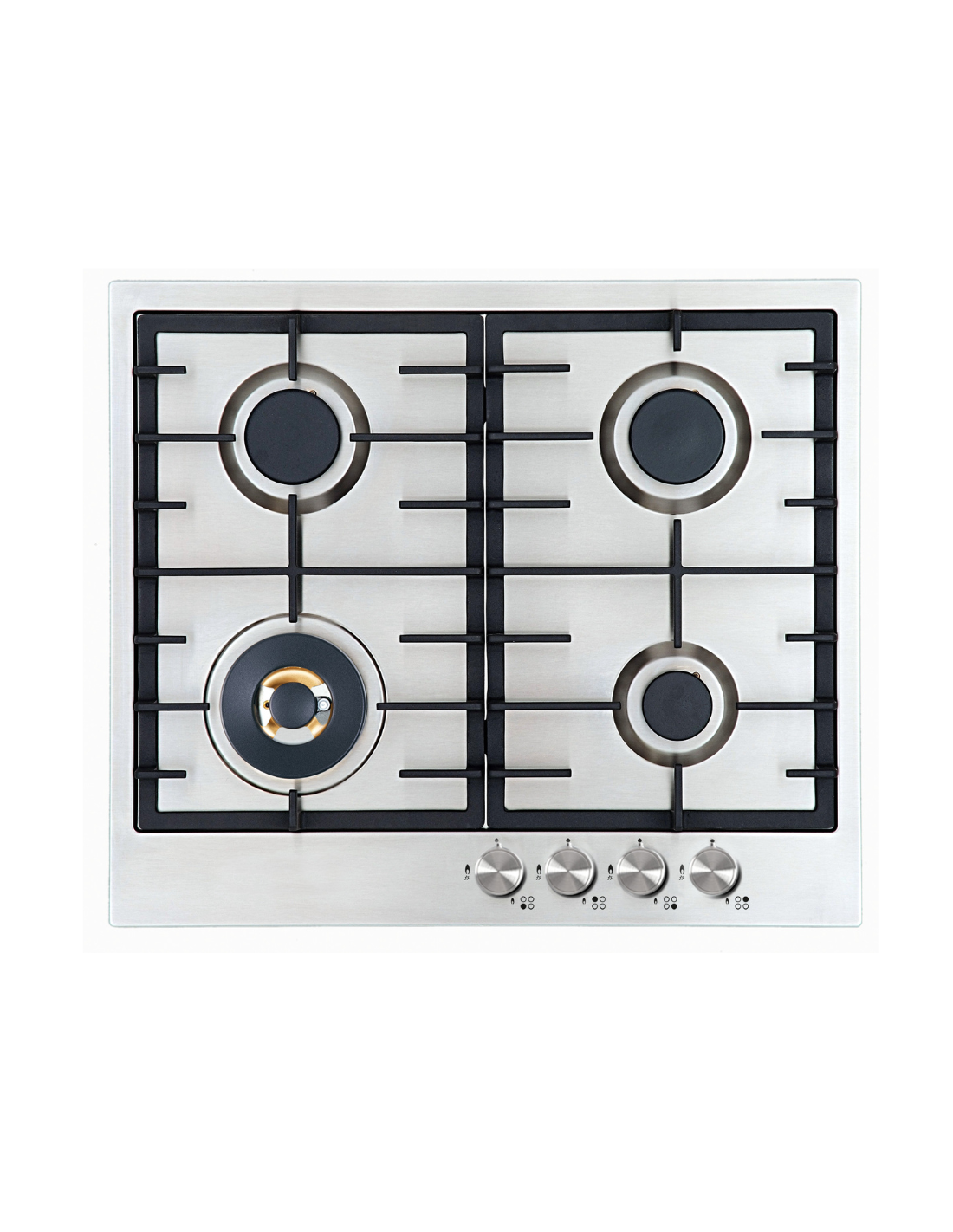 France Gaz Cooktop INOX Brass Burner 60cm