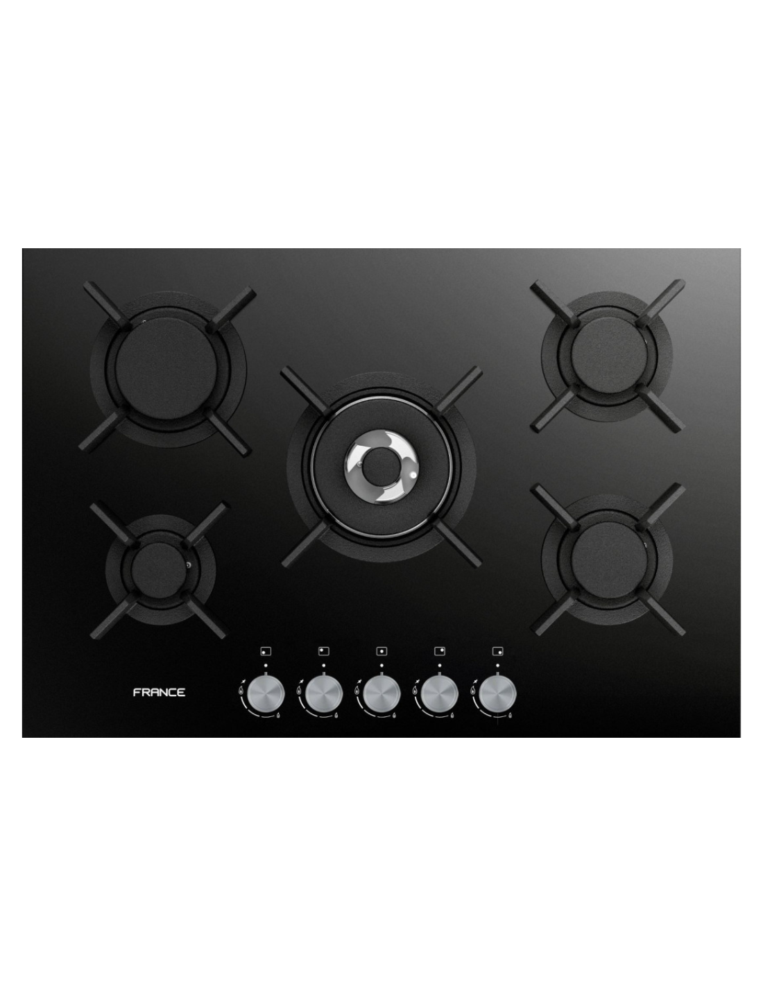 France Gaz Crystal Glass Cooktop + Safety 70cm CRY70S