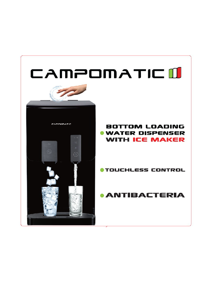 Campomatic Bottom Loading Water Dispenser With Ice Maker CHW90IM