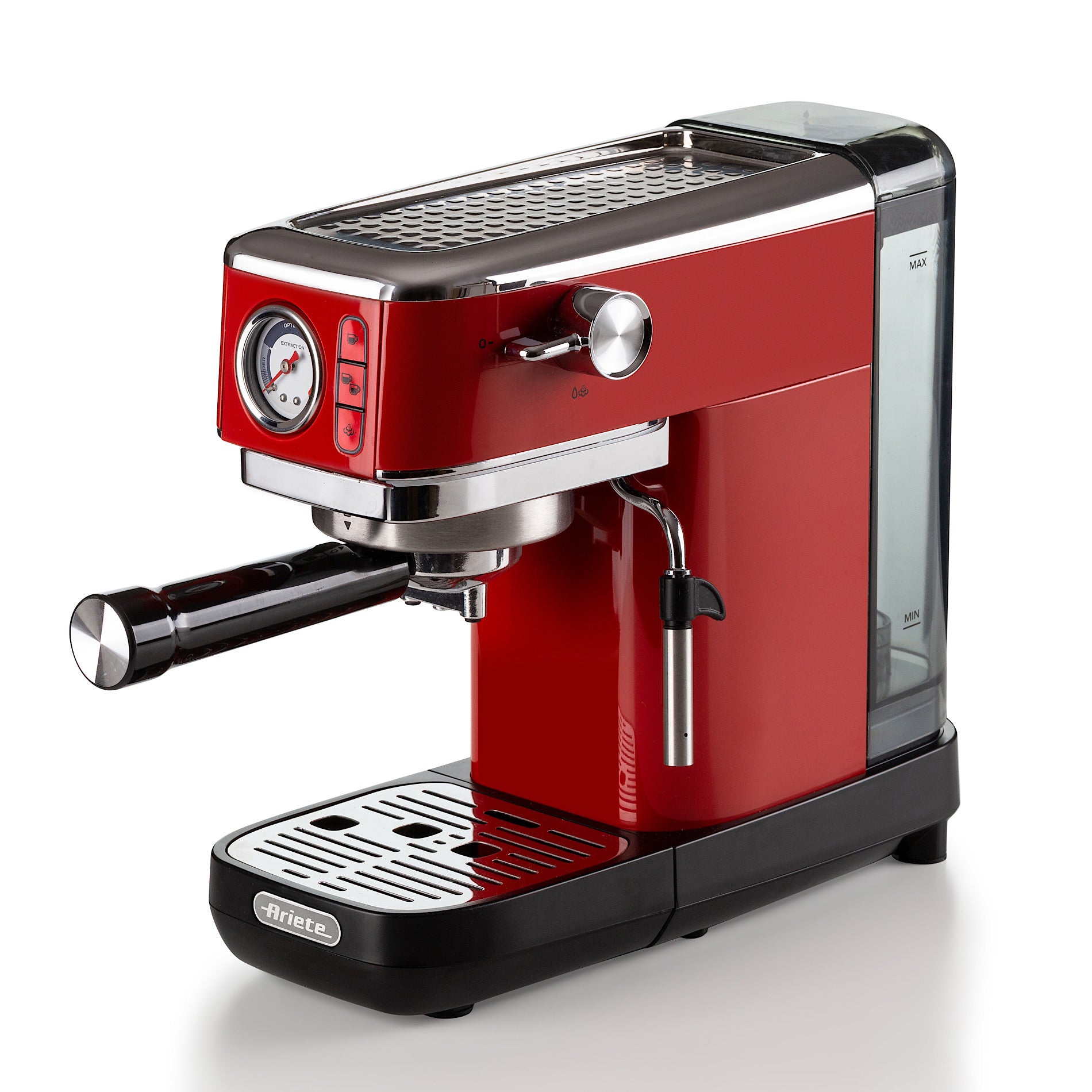 Ariete Moderna Metal Espresso Maker, Red, 1381/13