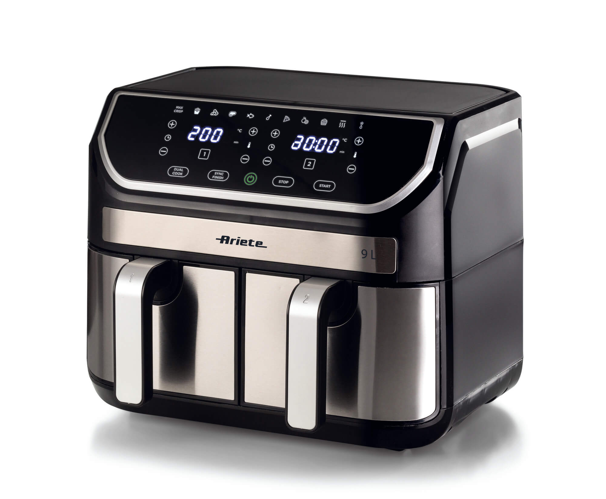 Ariete Dual Airfryer 9L 2100 W Stainless Steel 4625