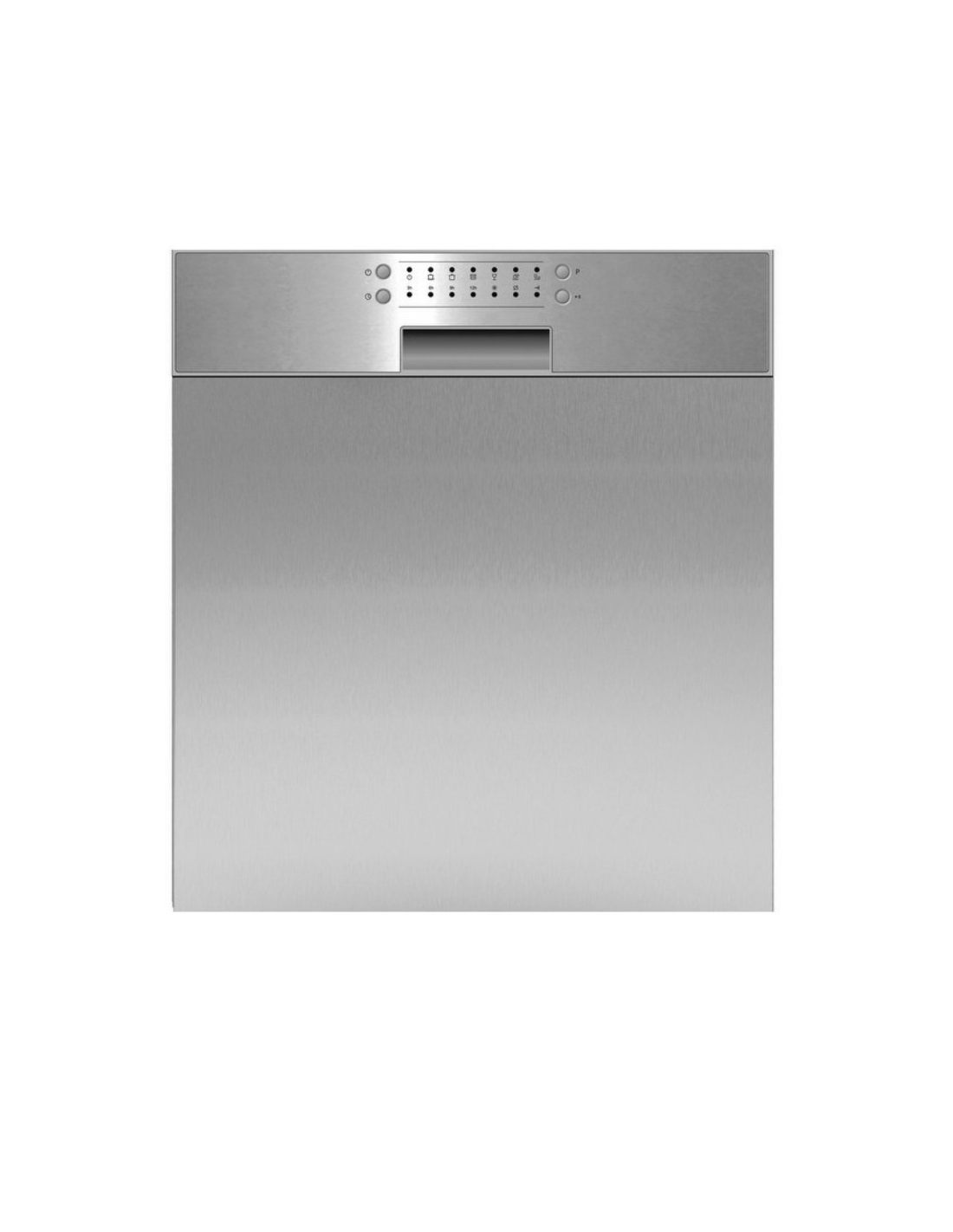 Silverline Semi Built-in Dishwasher INOX D11012X01