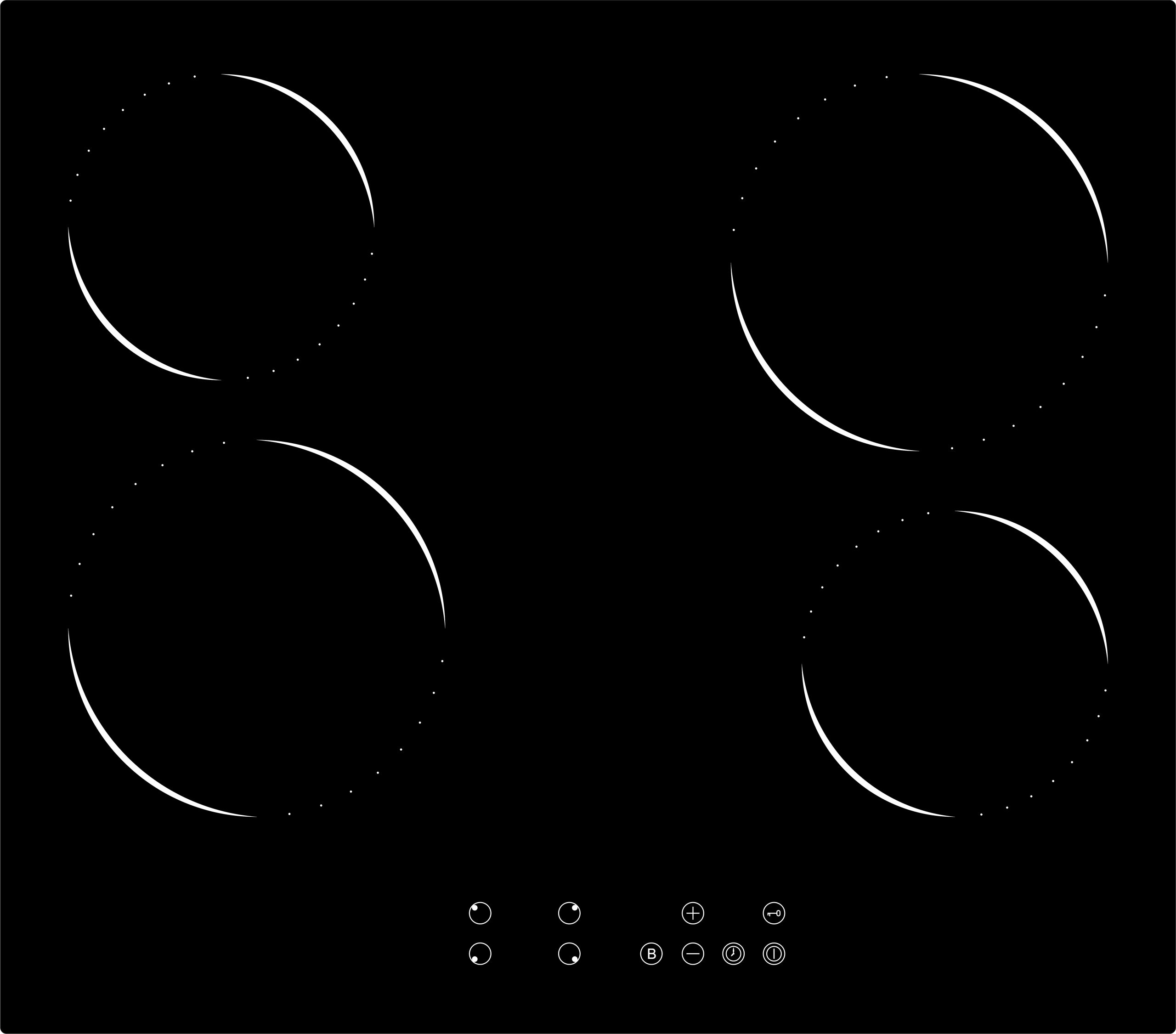 Queen Chef Hobs Built In QCHB60-4EGBS