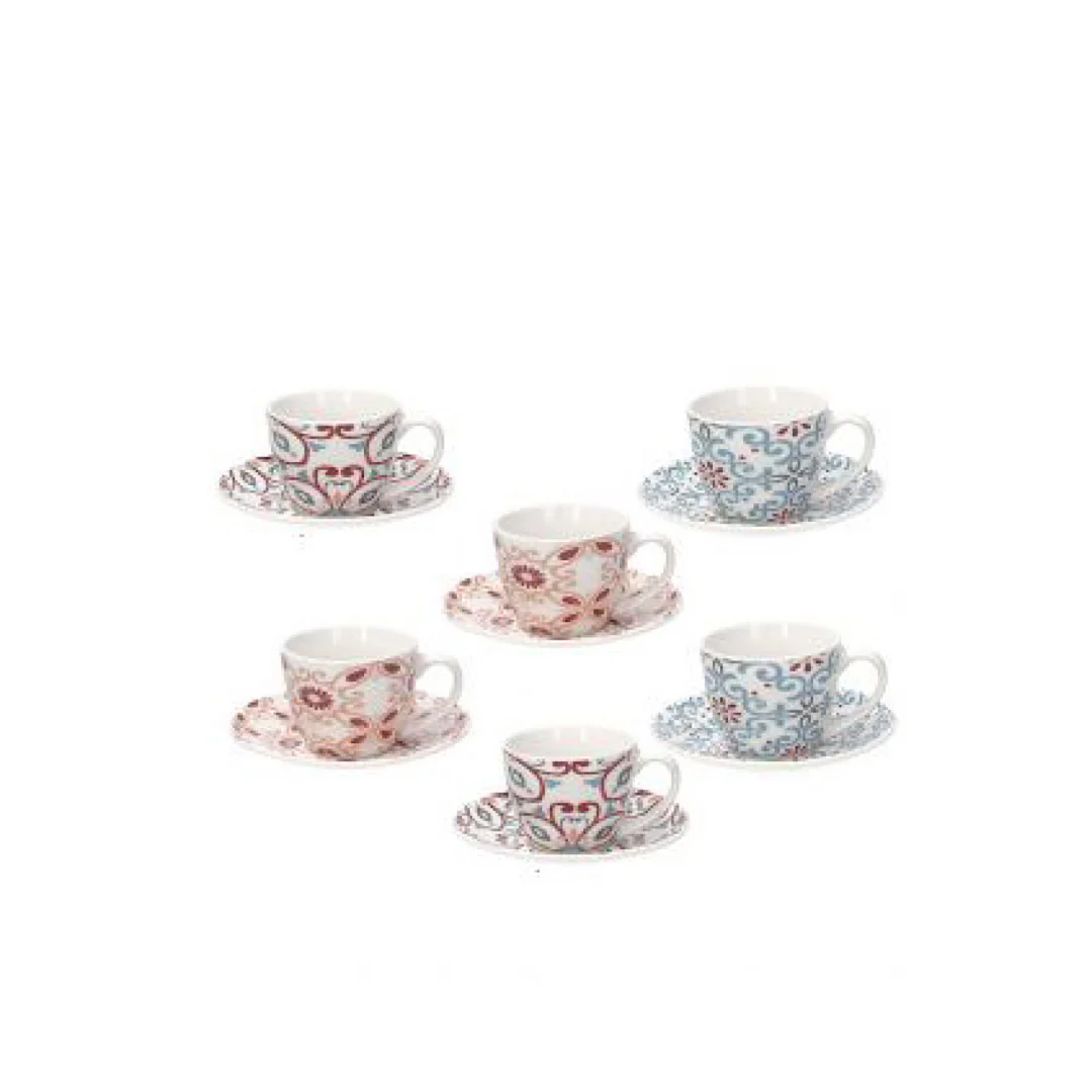 Tognana Set 6 Coffee Cup & Saucer IR685013133