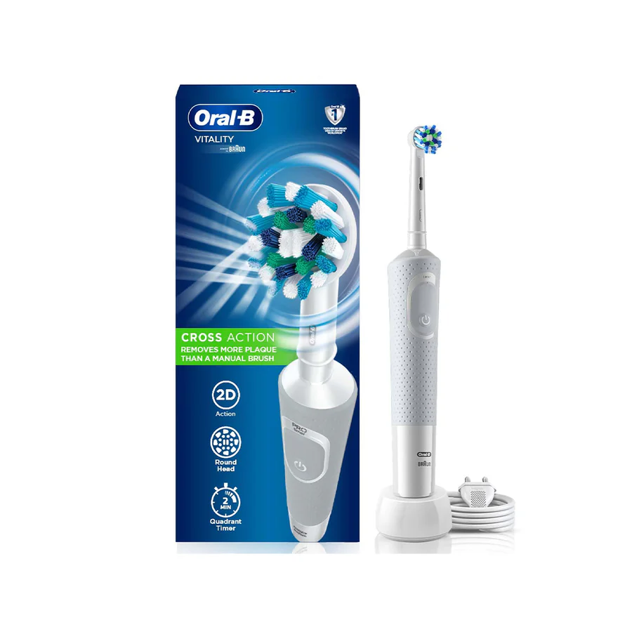 Oral-B Vitality 100 White Criss Cross Electric Rechargeable Toothbrush 269763