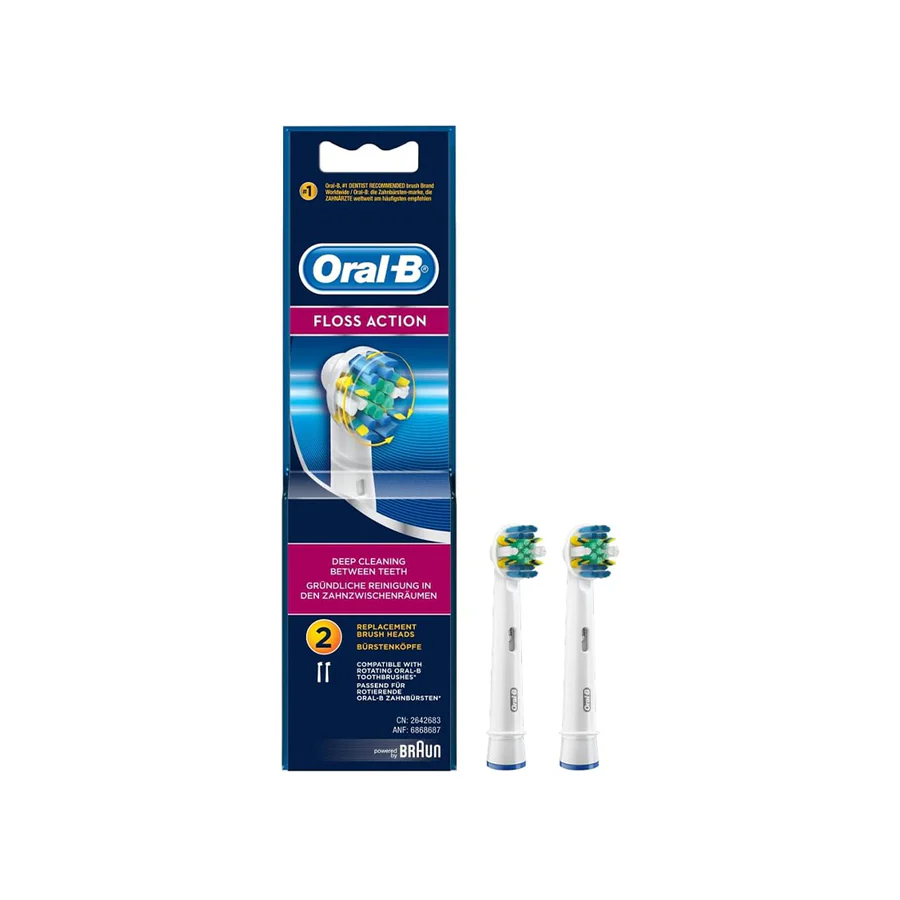 Oral-B Set of 2 Floss Action Brush Heads EB25-2 146317