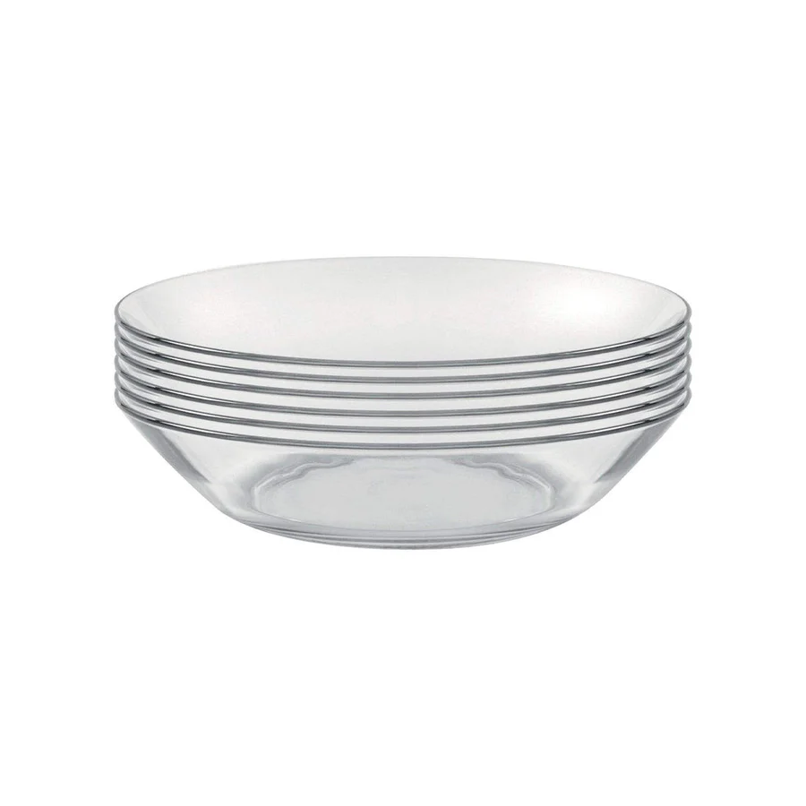 Duralex Set Of 6 Clear Soup Plate 23 cm 257621