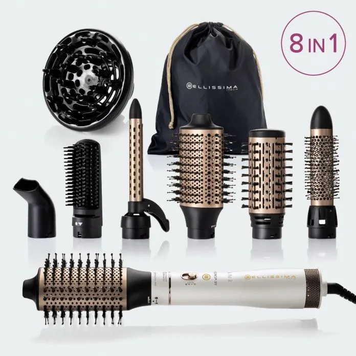 Bellissima Air Wonder Hot Styler, 8in1, 1000W, Ceramic & Keratin Coating, Ion Tech 11847