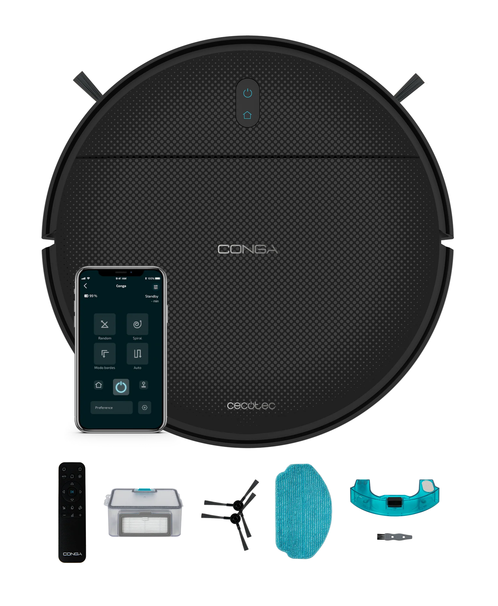 Cecotec Robot Vacuum with Laser Navigation Conga 7490 Ultimate X-Treme Wet&Dry 4in1 8067