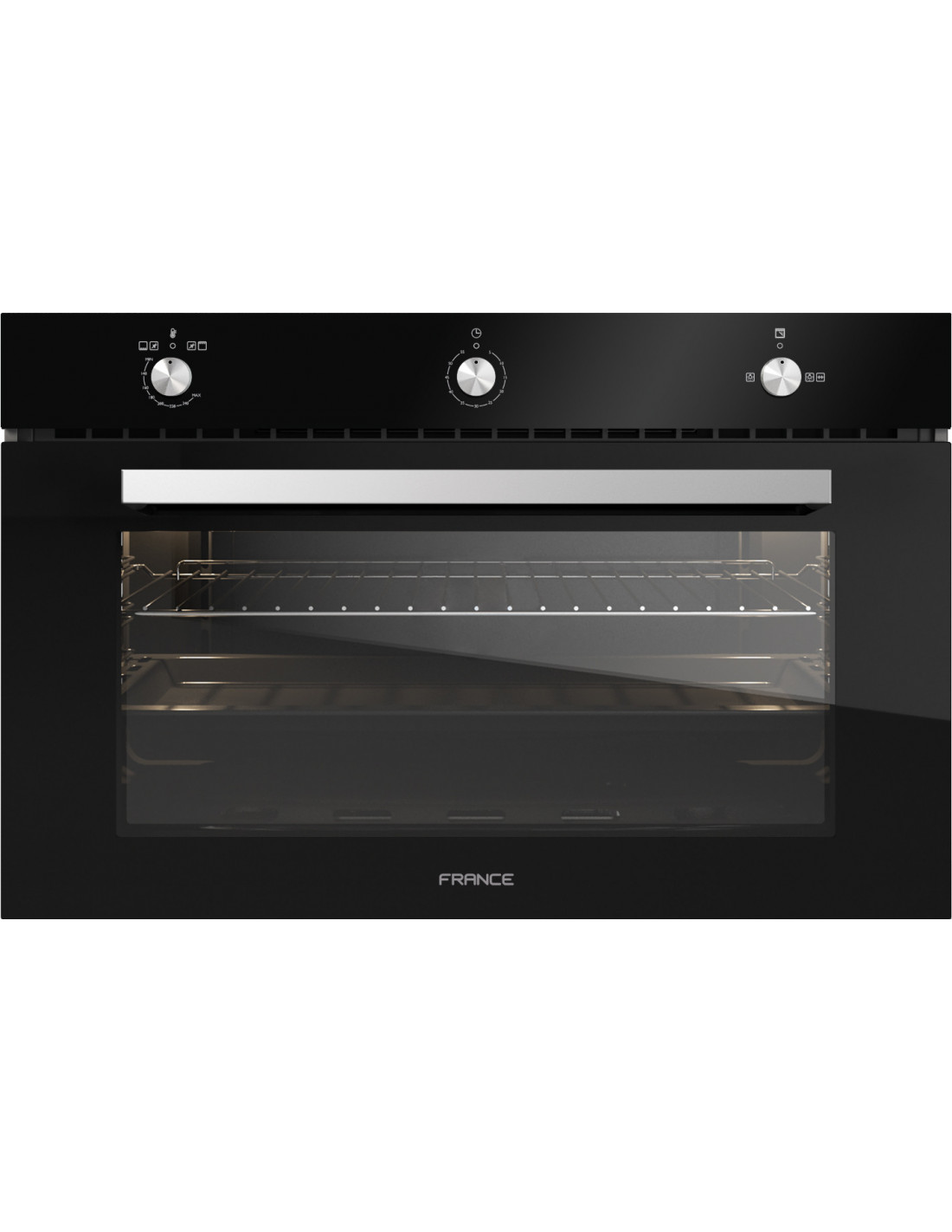 France Built-in Black Gaz Oven Fan 90cm FGG90BLFAN
