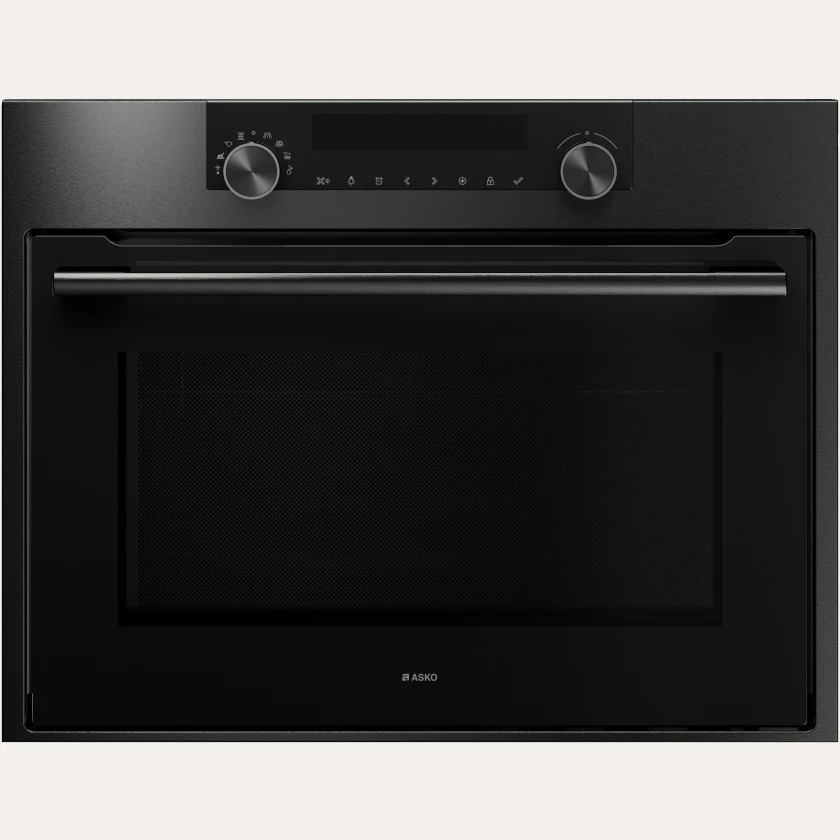 ASKO Built-in Combi Microwave Oven 45cm Black Steel OCM8487B