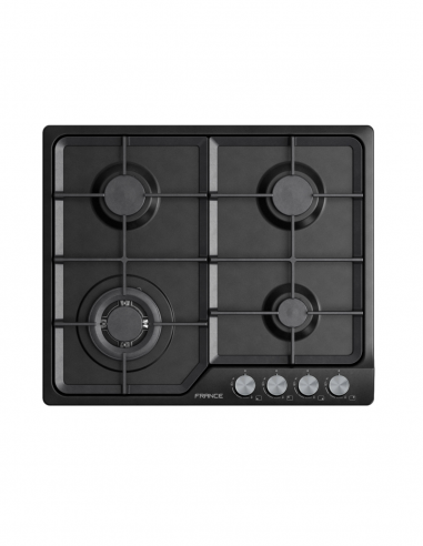 France Gaz Cooktop Black 60cm PLUX64Black