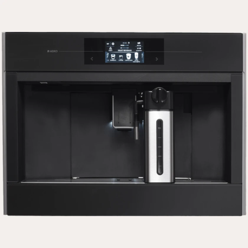 Asko Elements Coffee Machine Pearl Black Glass 45cm CM8478G