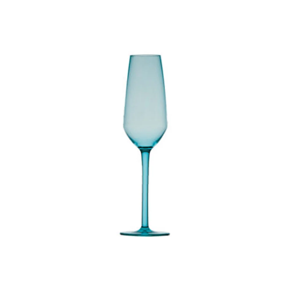 Macucina Square-Champagne Cup-Tritan Turquoise-Set 6u 16815