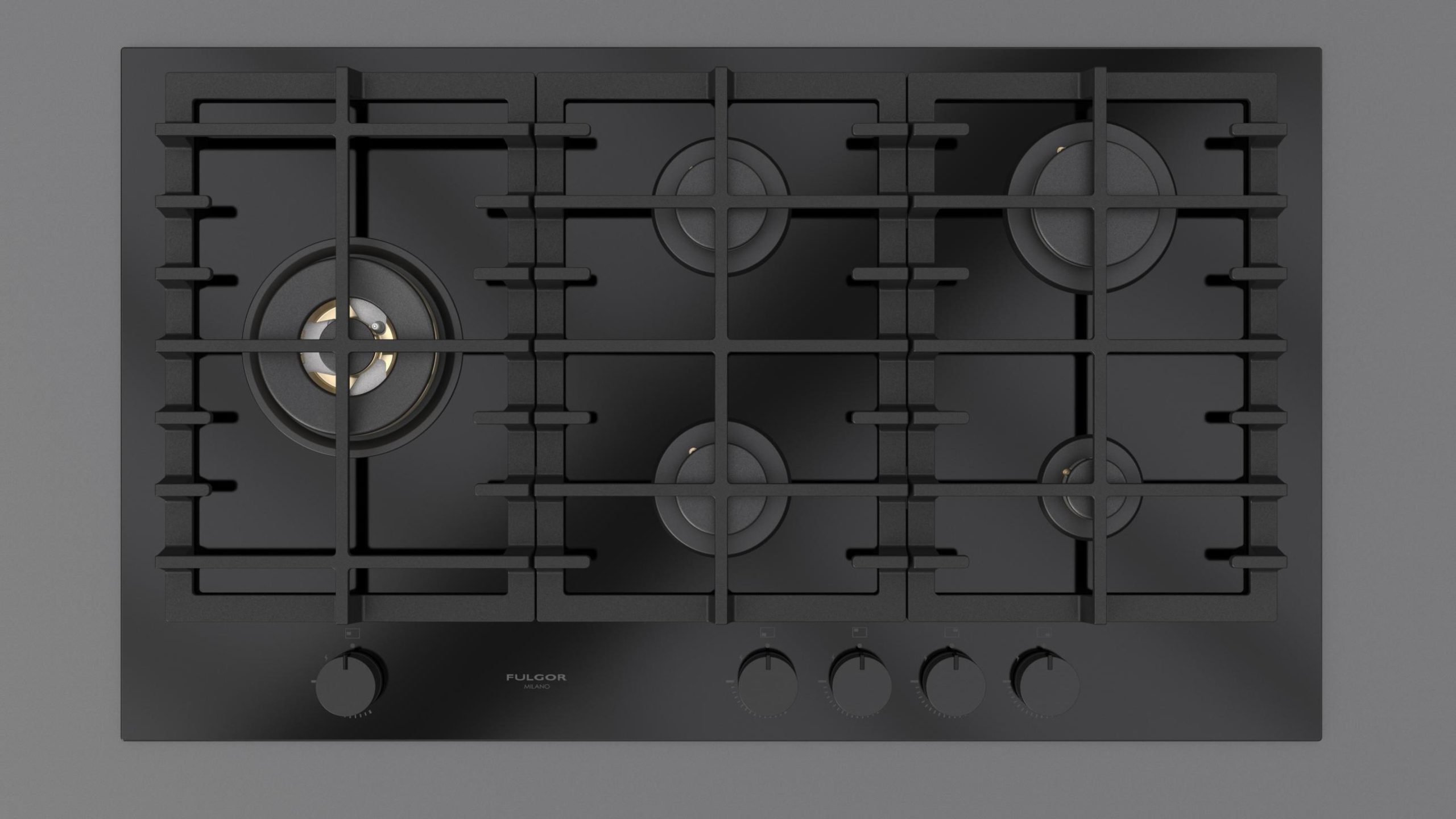 France Flat Hob Gaz Cooktop blACK 90cm FG 905VPGL